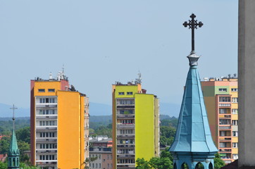 Oświęcim latem/Oswiecim in summer, Poland