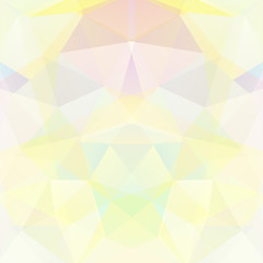 Fototapeta premium Polygonal vector background. Can be used in cover design, book design, website background. Vector illustration. White, yellow colors.