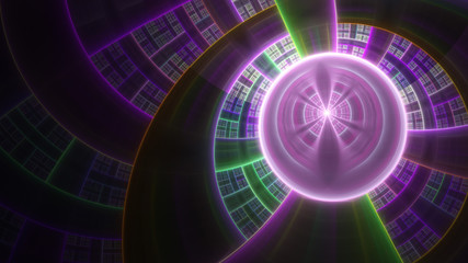 Spherical plasma. Powerful protective field. 3D surreal illustration. Sacred geometry. Mysterious psychedelic relaxation pattern. Fractal abstract texture. Digital artwork graphic astrology magic