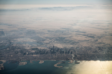 Küste von Dubai - Vereinigte Arabische Emirate - Luftbild, 