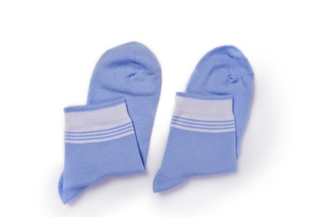 womens socks blue with white stripes 