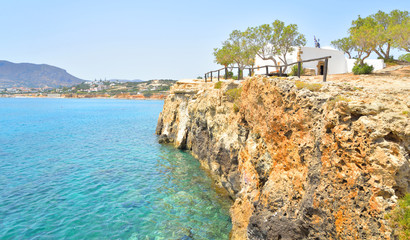 Fototapeta na wymiar Crete island coast.