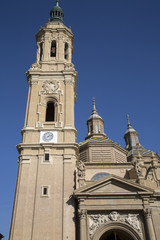Fototapeta na wymiar Pilar Basilica Cathedral Church; Saragossa