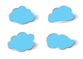 Clouds vector collection. Vector illustration.