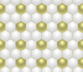 Gold and white football soccer texture vector design