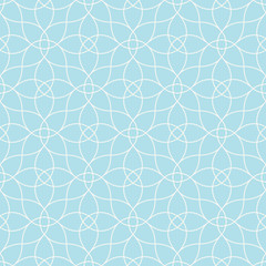 Fototapeta premium Abstract geometry blue ornament deco art pattern