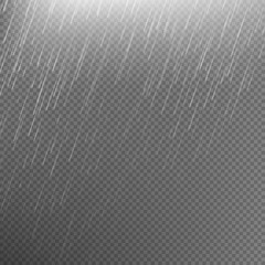 Rain transparent template background. EPS 10
