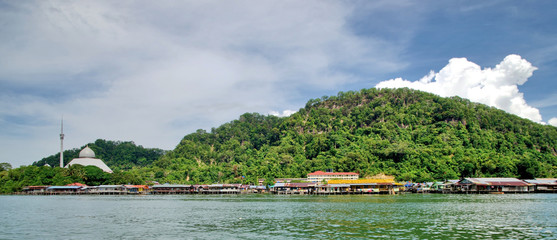 A mosque in the Sandakan, Malaysia, Borneo