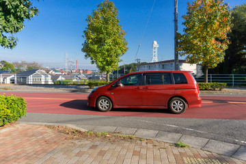 Obraz premium ドライブ 自動車