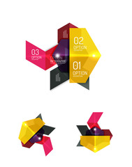 Paper infographic elements