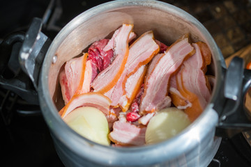 Casserole with meat