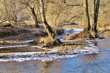 Obraz na płótnie Canvas Winterlicher Fluss