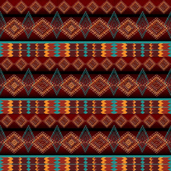 ethnic tribal motifs. navajo seamless pattern