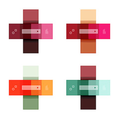 Vector blank stripes and lines infographics templates