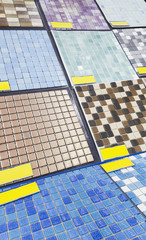 mosaic texture in detail