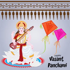 Obraz na płótnie Canvas Happy Vasant Panchami.