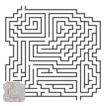 Vector Maze with Answer 46