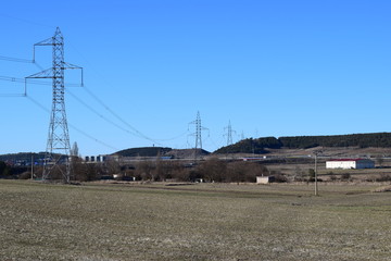 Paisajes invernales del interior de la meseta.