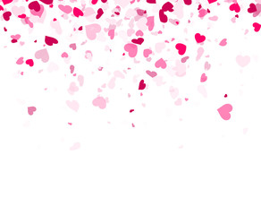 Love valentine's background with hearts.