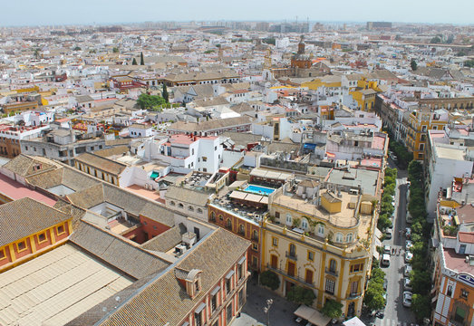 Panorámica de Sevilla, España
