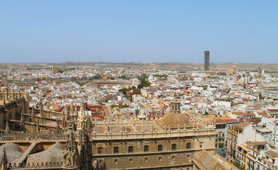 Panorámica de Sevilla, España