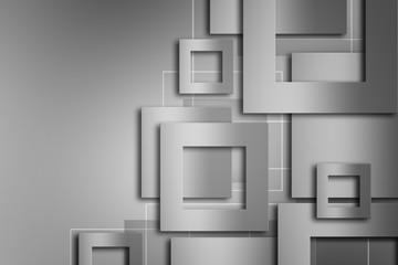 Abstract metal squares background