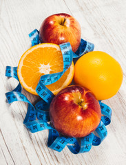 Healthy diet, weight loss - concept of healthy eating.