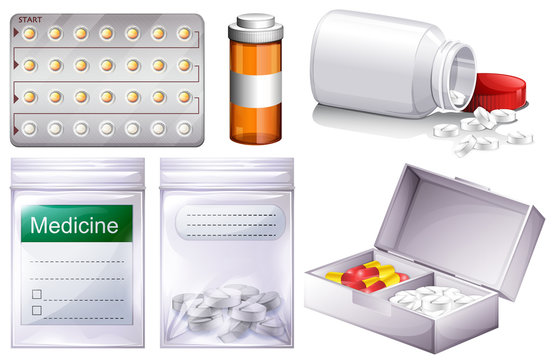 Different kinds of medicine