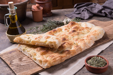 Focaccia romana bread