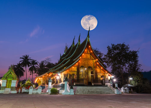 Xieng Thong temple landmark of Luang Phra bang, Laos