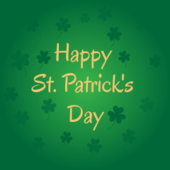 Background with clover leaves.