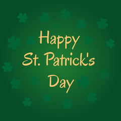 Background with clover leaves.