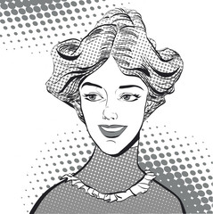 Beautiful woman feeling glad