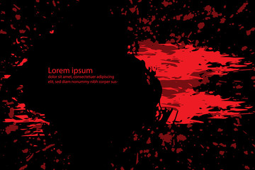 Grunge style Halloween background with blood splats