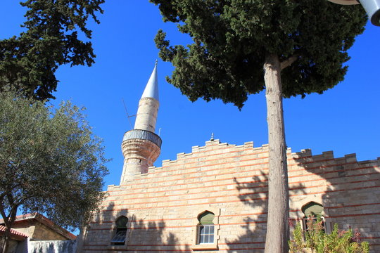 Moschee mit Minarett in Limassol auf Zypern