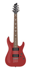 Obraz premium Electric guitar isolated on white background. Vector illustratio