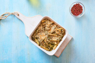 Vegan baked pasta