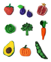 Vegetables and fruits, healthy eating