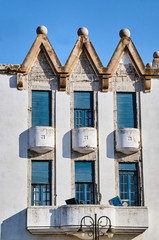 The building in the port city of Kos on the island of Kos in Greece.