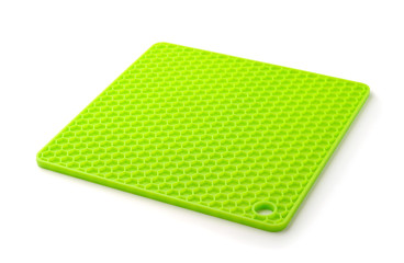 Silicone mat for the hot isolated on white