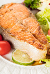 cooked steak red fish