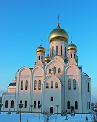 Orthodox Trinity-St. Vladimir's Cathedral in winter