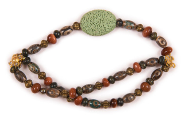 Elegant bracelet isolated on white background