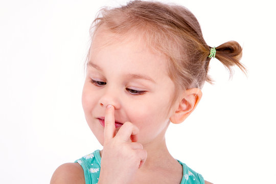 Child Picking Nose