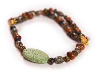 Elegant bracelet isolated on white background