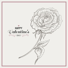Vector Illustration of a Happy Valentines Day Design
