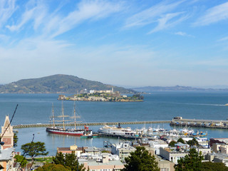 Fototapeta na wymiar Alcatraz in San Francisco California USA
