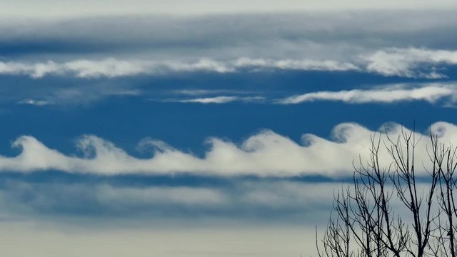 Swirling Kelvin-Helmhotz Cloud Waves