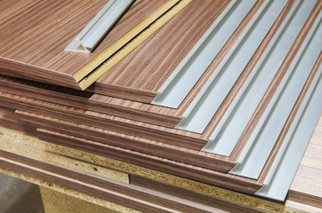 Obraz premium board chipboard cut parts