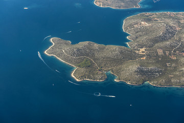 Fototapeta premium Croatia aerial view